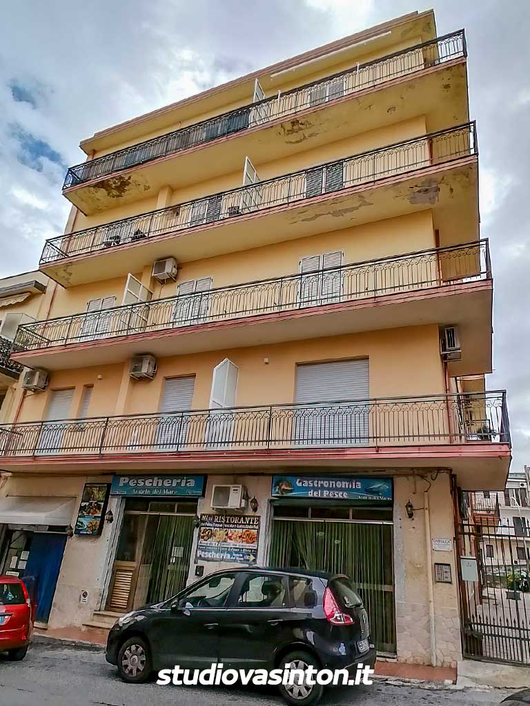 Facciata del Condominio Via Degli Orti 22
