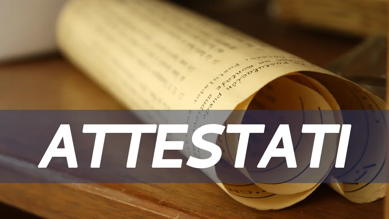 Attestati dello Studio Vasinton per l'Amministrazione Condominiale