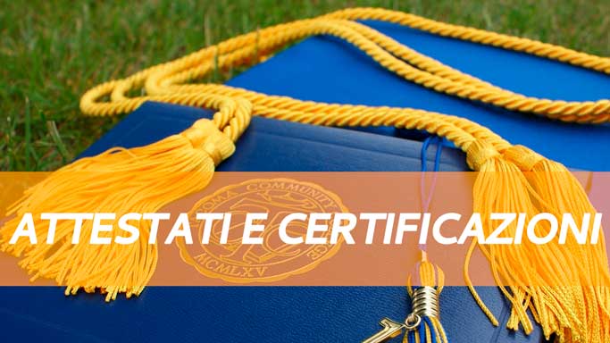 Attestati e Certificazioni dello Studio Vasinton per l'Immobiliare